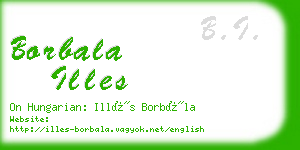 borbala illes business card